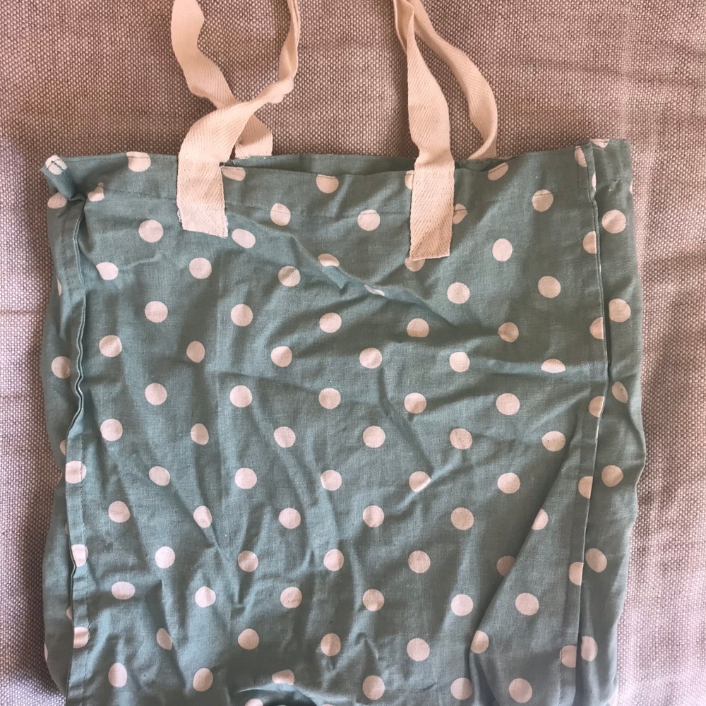 Polka dot Cath Kidston fabric tote